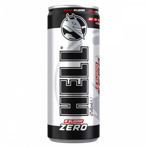 Hell Energy Drink 250ml Zero Calories Black