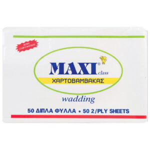 Maxi Χαρτοβάμβακας 2Φ Λευκός 50τεμ.