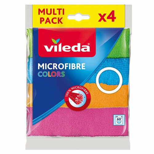 Vileda Πανί Μικροΐνες Colors (4τεμ.)