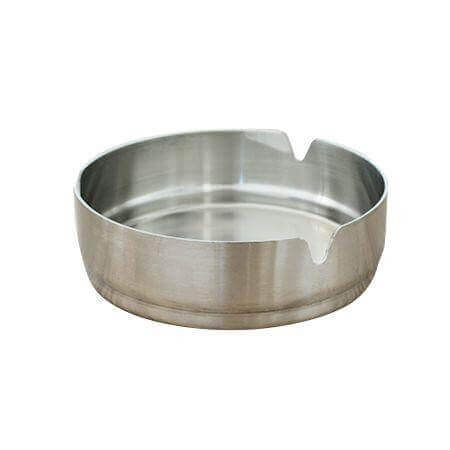 Σταχτοδοχείο Βαρύ Σατινέ Inox (Φ10cm)