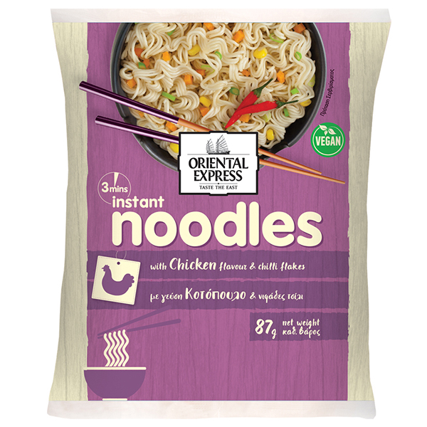 Oriental Express Noodles 3' 87gr - Κοτόπουλο Τσίλι