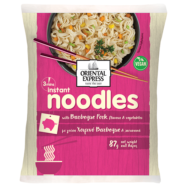 Oriental Express Noodles 3' 87gr (Χοιρινό BBQ)