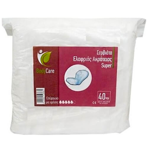 Bodycare Σερβιέτα Ελαφριάς Ακράτειας (Super) 40τεμ.
