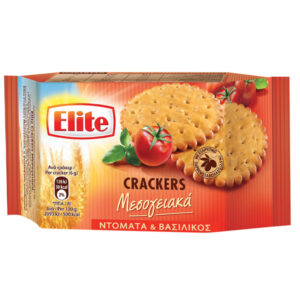 Elite Crackers Μεσογειακά (Ντομάτα & Βασιλικός) 105gr