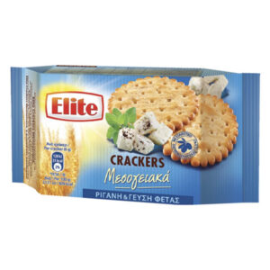 Elite Crackers Μεσογειακά 105gr - (Φέτα & Ρίγανη)