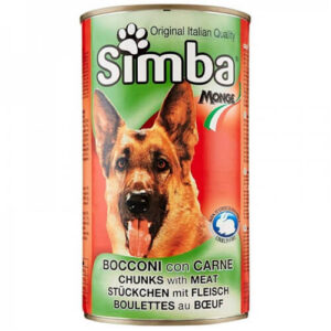 Simba Σκυλοτροφή Κονσέρβα Κομμάτια με Κρέας 1230gr
