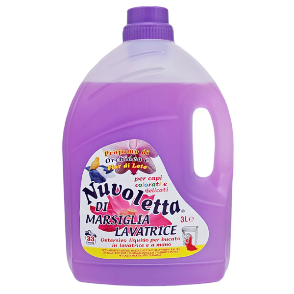 Nuvoletta Υγρό Πλυντηρίου 3lt (Μωβ / Marsiglia Orchidea Di Loto)