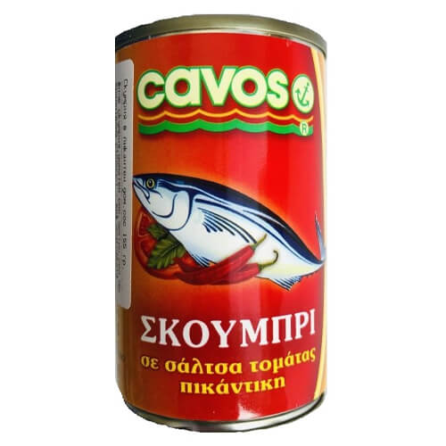 Cavos Σκουμπρί 155ml Σε Πικάντικη Σάλτσα