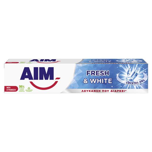Aim Crystal Gel 75ml (Fresh White) Οδοντόκρεμα