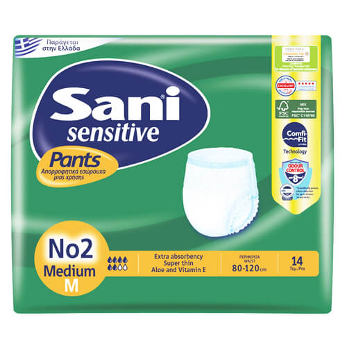 Sani Pants Ακράτειας No2 (14τεμ.) Medium