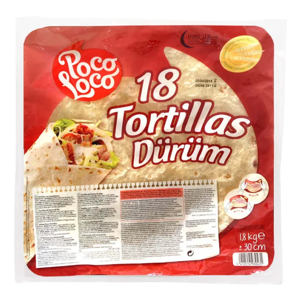 POCO LOCO Τορτίγια Σταρένια 30cm 18τεμ 1800gr