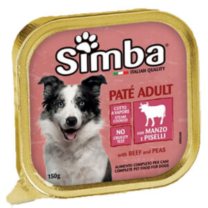 Simba Σκυλοτροφή Pate 150gr (Βοδινό-Αρακά)