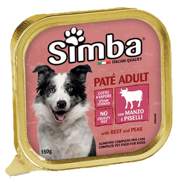 Simba Σκυλοτροφή Pate 150gr (Βοδινό-Αρακά)