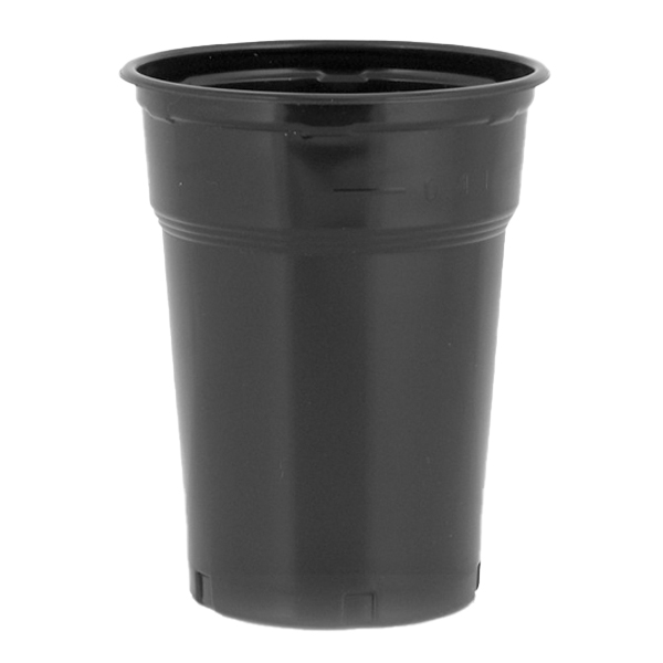 Ποτήρι Freddo 300ml Μαύρο (50τεμ.) (LUX PLAST)
