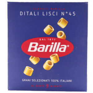 Barilla 500gr - No 45 (Ditali Lisci)