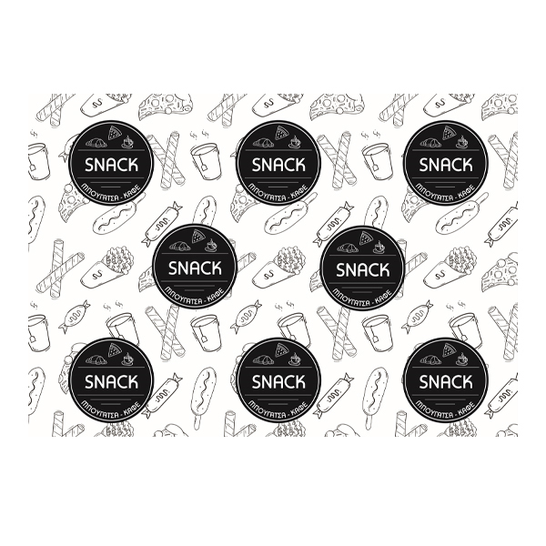 Ριζόχαρτο Τυπωμένο (Snack) 1 Χρώμα 23x30cm 10kg