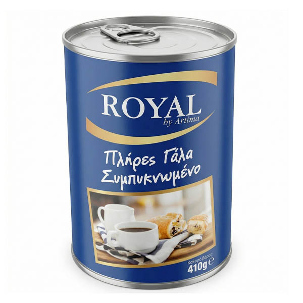 Royal Γάλα Εβαπορέ Συμπυκνωμένο 410gr