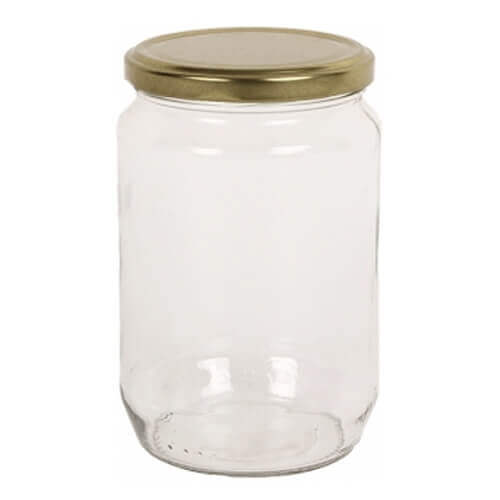 Uniglass Βάζο Με Πώμα Χρυσό 720cc
