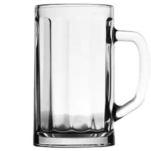 Uniglass Ποτήρι Γυάλινο Μπύρας Tancard 360ml - 6τεμ.