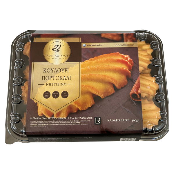 Τριαντάφυλλος Κουλούρι Νηστίσιμο 400gr (Πορτοκάλι)