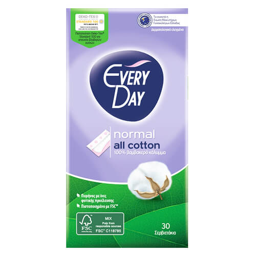 EVERYDAY Σερβιετάκια All Cotton 30τεμ.