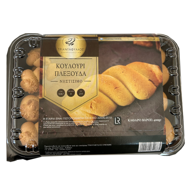 Τριαντάφυλλος Κουλούρι 400gr - Πλεξούδα (Νηστίσιμο)
