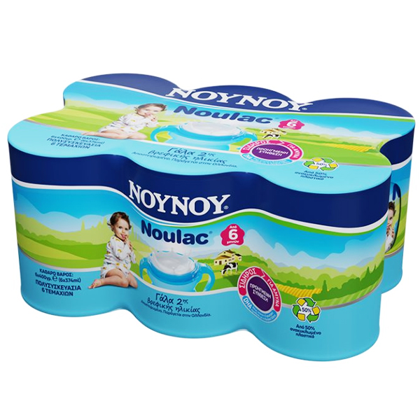 ΝΟΥΝΟΥ Γάλα 400gr (NOULAC) 6τεμ.
