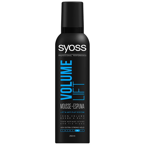 Syoss Mousse Volume Lift 250ml Μπλε