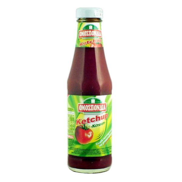 Ομοσπονδία Ketchup 330gr (Γυάλινο Μπουκάλι) (Κλασσική)