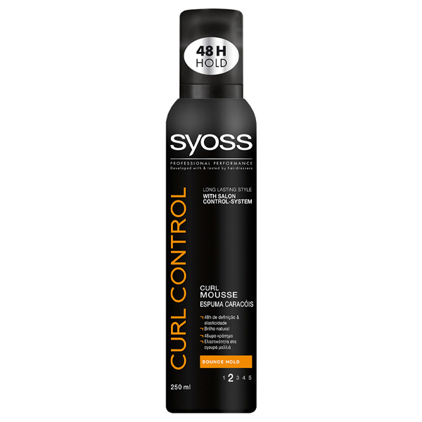 Syoss Mousse 250ml Curl Control Πορτοκαλί