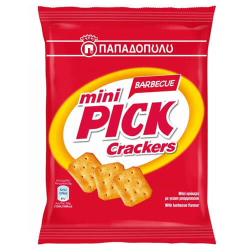 Παπαδοπούλου Mini Pick Crackers 70gr - Barbecue
