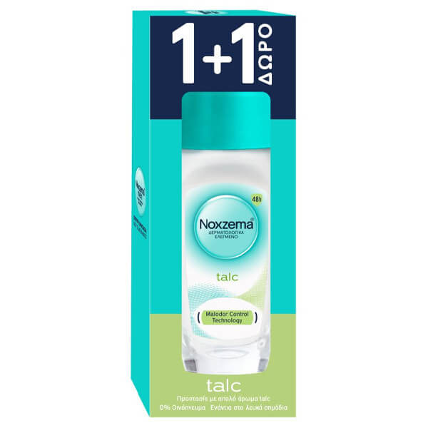Noxzema Roll-On 50ml (Talc) 1+1 Δώρο