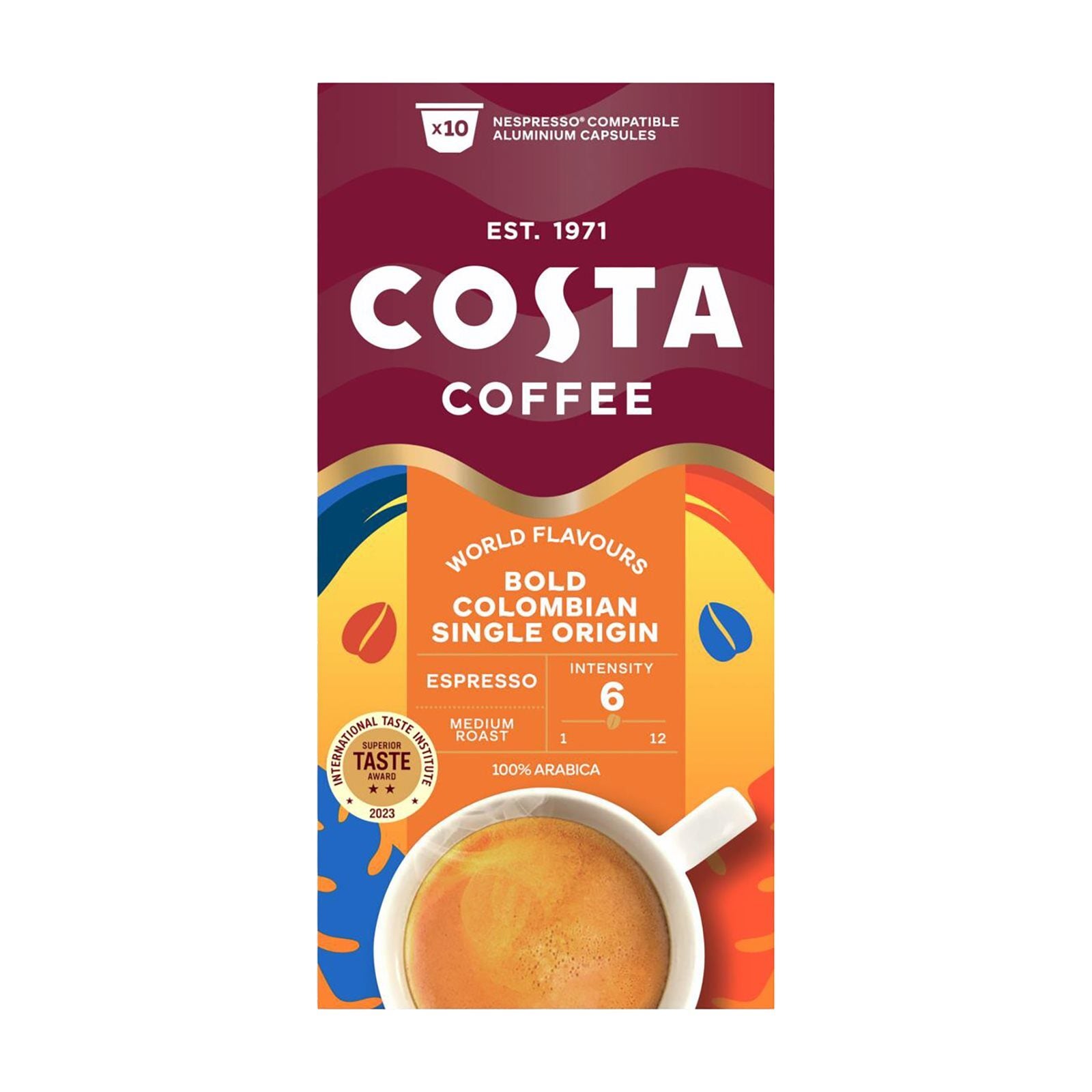 Costa Coffee Colombian Roast Nespresso - 10 caps