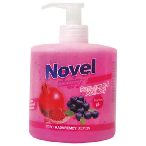 Novel Κρεμοσάπουνο Αντλία 500ml (Ρόδι-Μούρο)