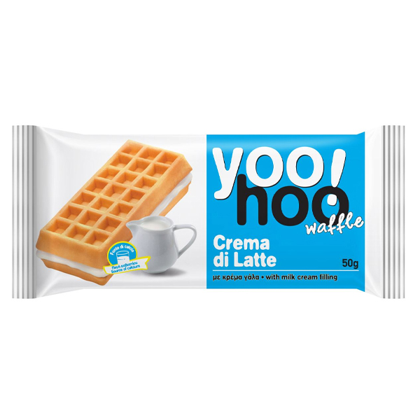 Yoohoo Βάφλα 50gr (Κρέμα Γάλα)