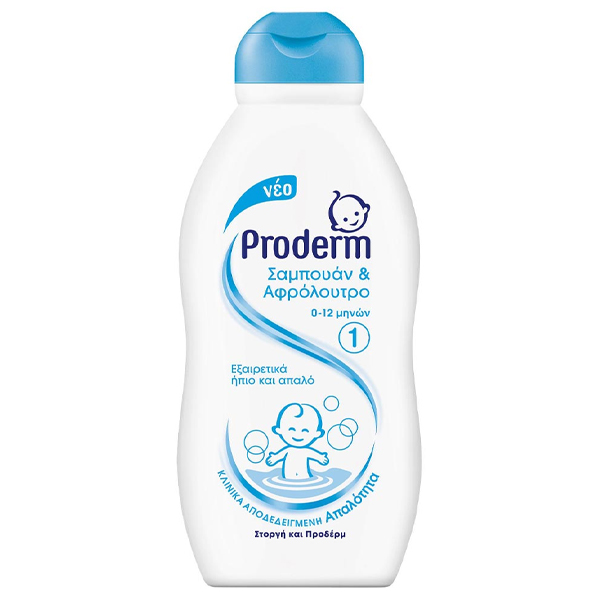 PRODERM Σαμπουάν & Αφρόλουτρο 200ml (0-12 Μηνών)