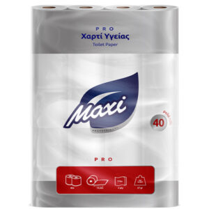 Maxi Χαρτί Υγείας PRO 2φυλλο 65gr 40 Ρολά