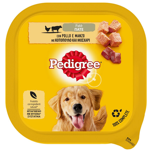 Pedigree Σκυλοτροφή Πατέ 300gr - Κοτόπουλο και Μοσχάρι