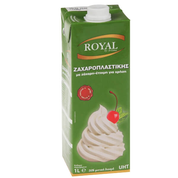 Royal Φυτική Κρέμα για Σαντιγί 26% 1lt