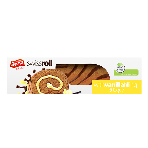 Doma Swiss Roll 300gr (Γέμιση Βανίλια)