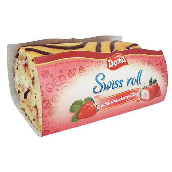 Doma Swiss Roll 115gr (Γέμιση Φράουλα)