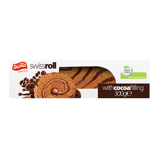 Doma Swiss Roll 300gr (Γέμιση Κακάο)