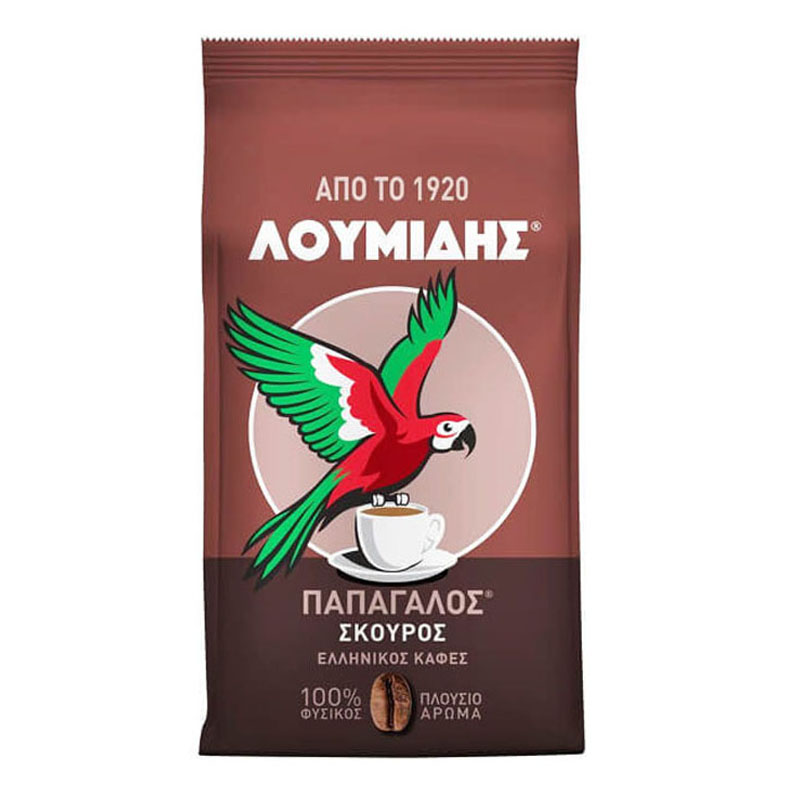 Λουμίδης Παπαγάλος Ελληνικός Καφές Σκούρος Με Άρωμα 980g
