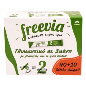 Freevia Γλυκαντικό Stevia 50τεμ. (Sticks) (40+10 ΔΩΡΟ)