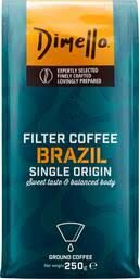 Dimello Καφές Φίλτρου Brazil 250gr Αλεσμένος