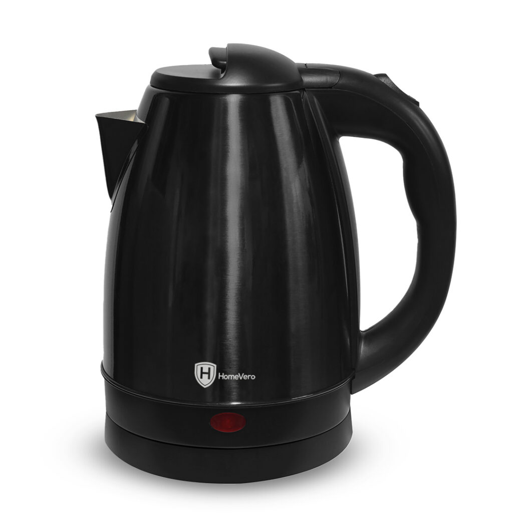 HomeVero Ανοξείδωτος Βραστήρας Νερού HV-BSSK1.7 1.7L 1500W Μαύρο