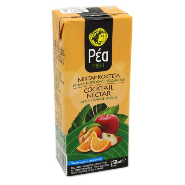 ΡΕΑ Χυμός 250ml (Μήλο-Πορτοκάλι-Ροδάκινο Νέκταρ)