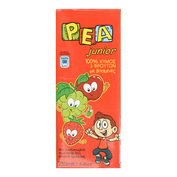 ΡΕΑ Χυμός 250ml (Junior Κόκκινο 100% Φυσικός)