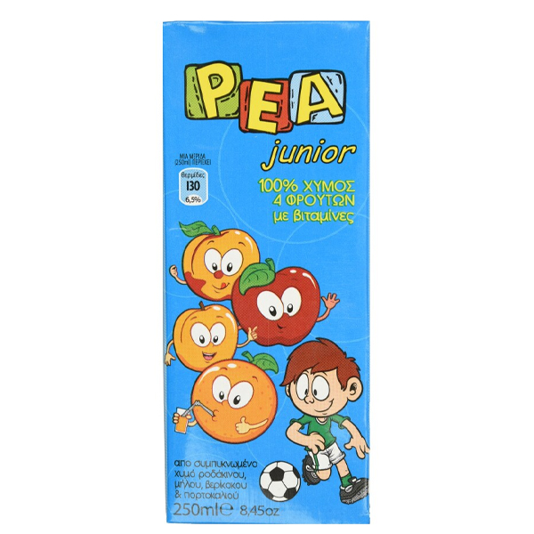 ΡΕΑ Χυμός 250ml (Junior Μπλε 100% Φυσικός)