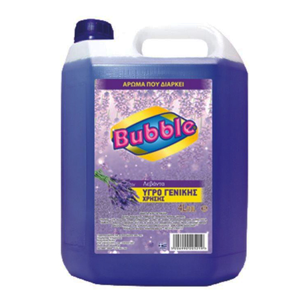Bubble Υγρό Γενικής Χρήσης 4lt (Λεβάντα)